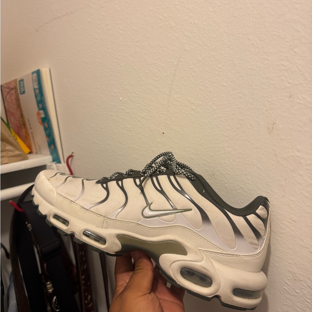 Nike Air Max Plus White and Black Sneakers